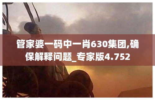 管家婆一码中一肖630集团,确保解释问题_专家版4.752