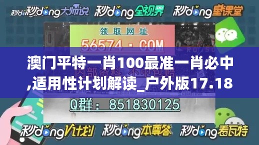 澳门平特一肖100最准一肖必中,适用性计划解读_户外版17.189