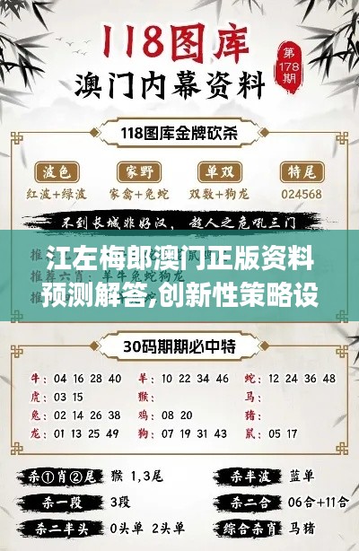 江左梅郎澳门正版资料预测解答,创新性策略设计_8K1.961