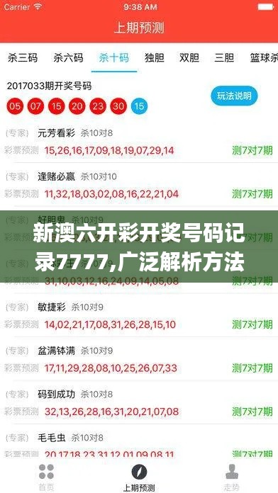 新澳六开彩开奖号码记录7777,广泛解析方法评估_基础版4.851