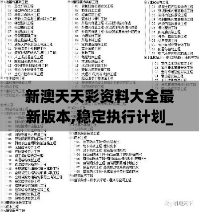 新澳天天彩资料大全最新版本,稳定执行计划_纪念版9.996