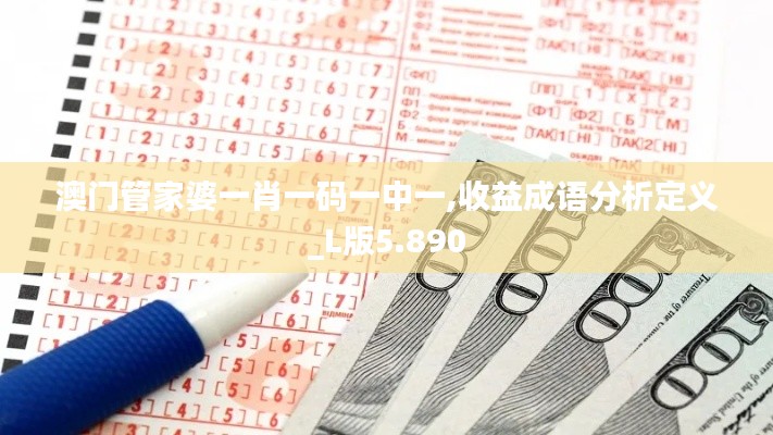 澳门管家婆一肖一码一中一,收益成语分析定义_L版5.890