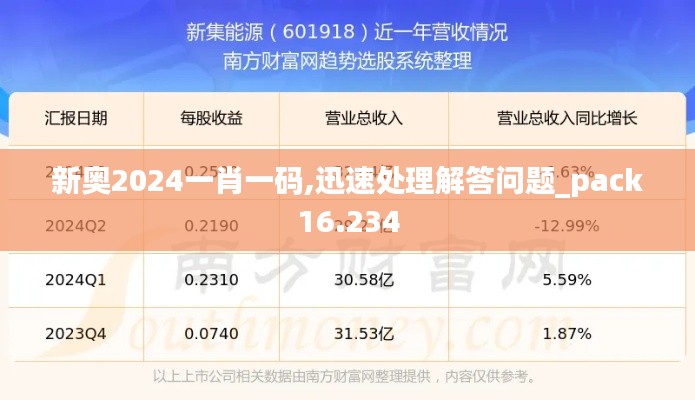 新奥2024一肖一码,迅速处理解答问题_pack16.234